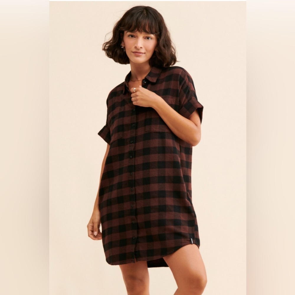 Known Supply Amaris Flannel Dress